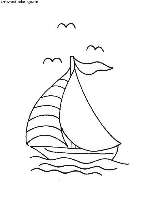 coloriage Bateaux