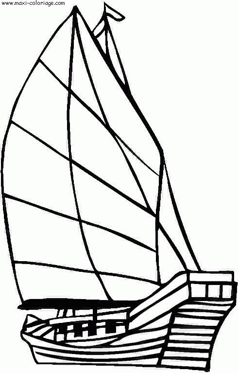 coloriage Bateaux
