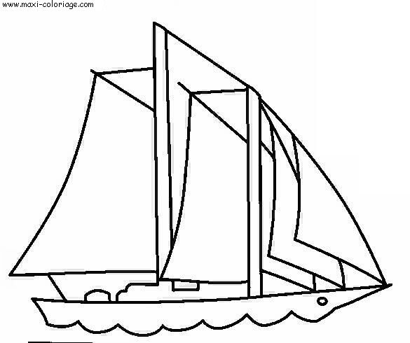 coloriage Bateaux