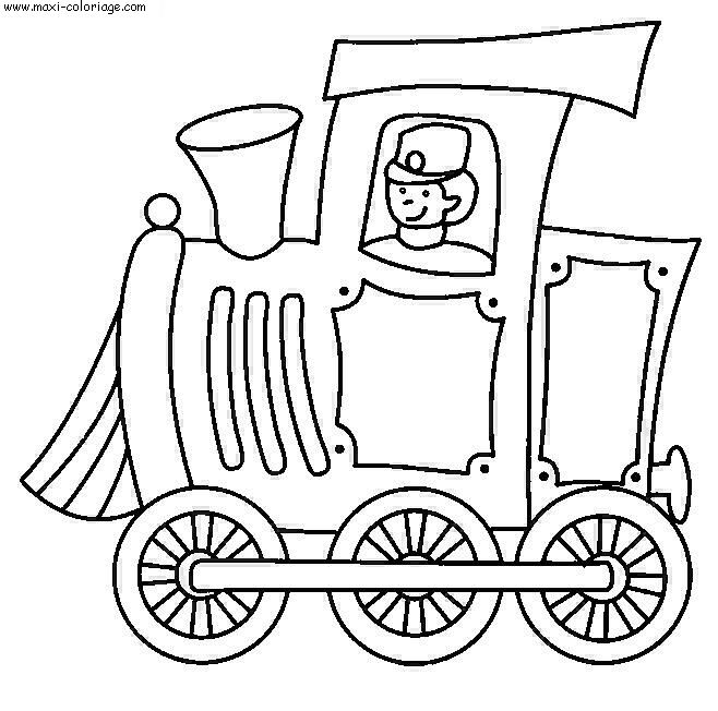 coloriage Trains