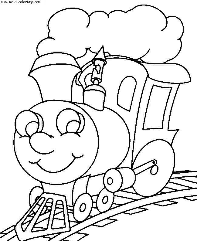 coloriage Trains