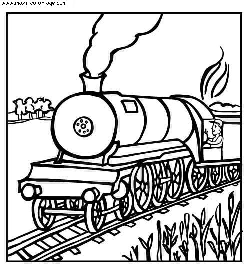 coloriage Trains