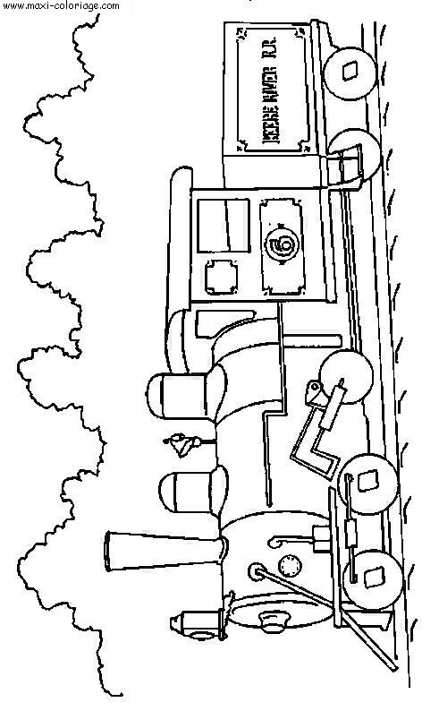 coloriage Trains