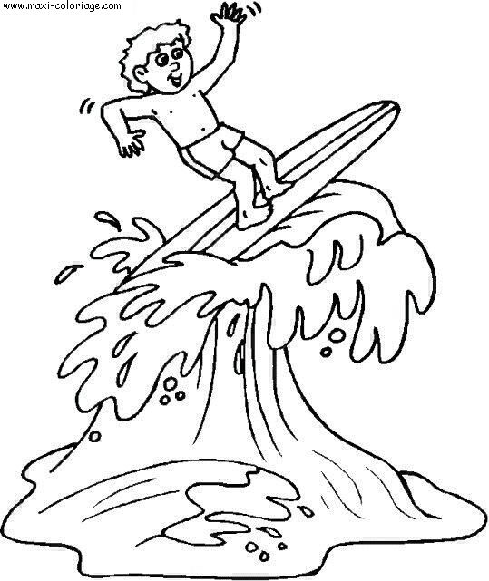 coloriage Vacances