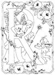 coloriage enfant Alphabet Fees