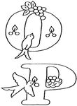 coloriage Alphabet Oiseaux