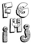 dessin Alphabet Rigolos