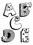 dessin Alphabet Rigolos