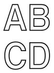 coloriage Alphabet Simple