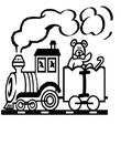 coloriage enfant Alphabet Trains