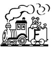 coloriage Alphabet Trains