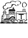 coloriage enfant Alphabet Trains