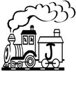 coloriage Alphabet Trains