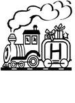 coloriage enfant Alphabet Trains