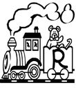 coloriage Alphabet Trains