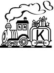 coloriage Alphabet Trains