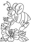 coloriage enfant Abeilles