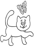 coloriage enfant Chats