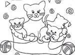 coloriage Chats