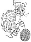 coloriage enfant Chats