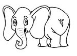 coloriage enfant Elephants