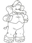 coloriage enfant Elephants