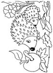 coloriage enfant Herissons