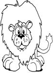 coloriage Lions