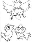 coloriage enfant Oiseaux