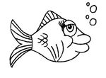 coloriage enfant Poissons