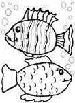 coloriage Poissons