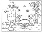 coloriage enfant Automne