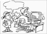 coloriage enfant Informatique