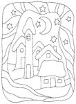 coloriage Maisons