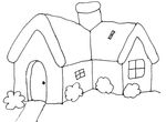 coloriage enfant Maisons