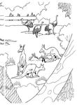 coloriage enfant Zoo