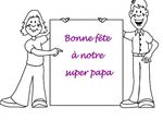 coloriage enfant Fete Des Peres