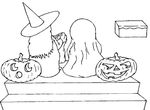 coloriage enfant Halloween