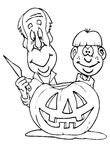 coloriage enfant Halloween