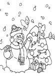 coloriage enfant Noel