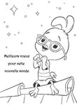 coloriage enfant Nouvel An