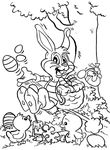 coloriage enfant Paques