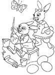 coloriage enfant Paques