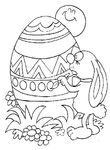 coloriage enfant Paques