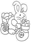 coloriage enfant Paques