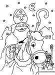 coloriage Saint Nicolas