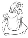 coloriage Saint Nicolas