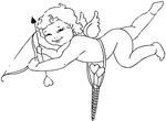 coloriage enfant St Valentin