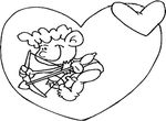 coloriage St Valentin