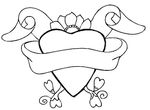 coloriage enfant St Valentin